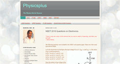 Desktop Screenshot of physicsplus.in